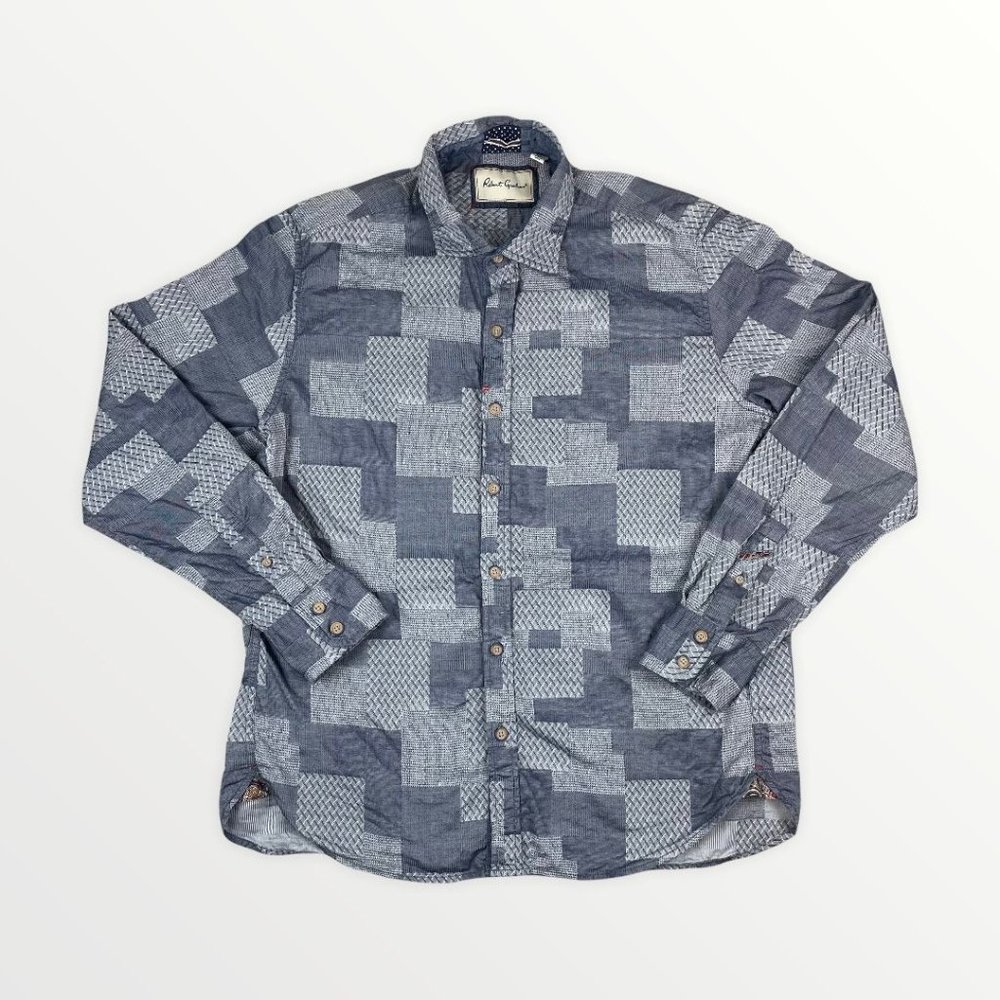 Robert Graham Patch Button Down Shirt Men's XL
